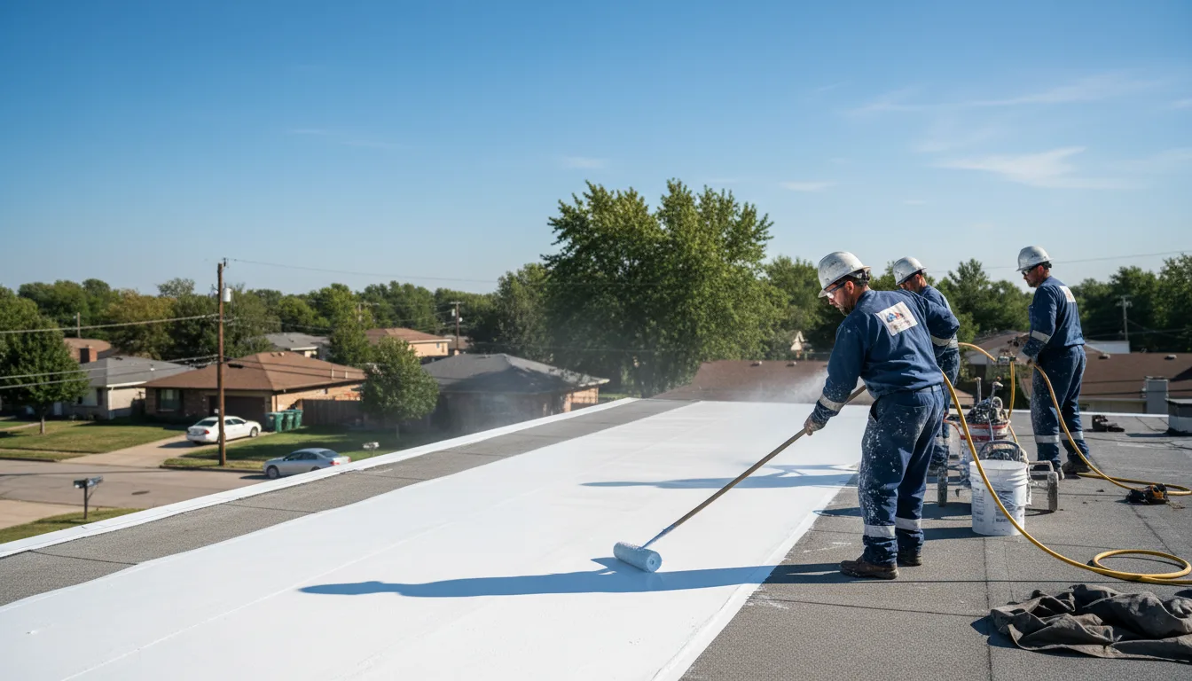 Commercial roof coating in Cookville, TX near me